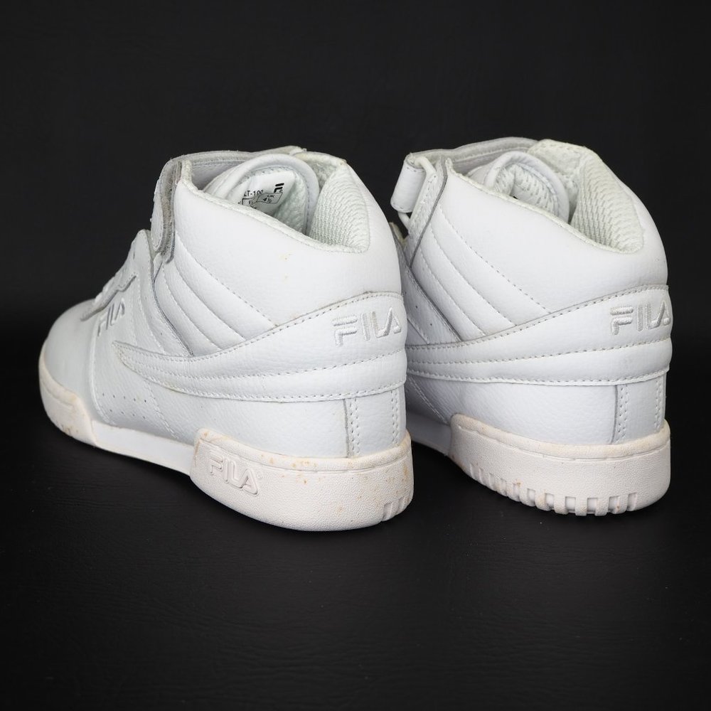 Fila F-13V Boys Shoes Triple White 31F131LT - Picture 10 of 12